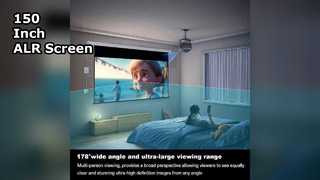 150 Inch ALR Projector Screen 4K Motorized