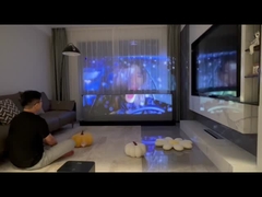 Elevate Your Home Theater Experience with PerfecTisan ALR Electric Floor Rising Screen!