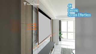 4K Electric Movie Screen Drop Down Motorized Tension ALR